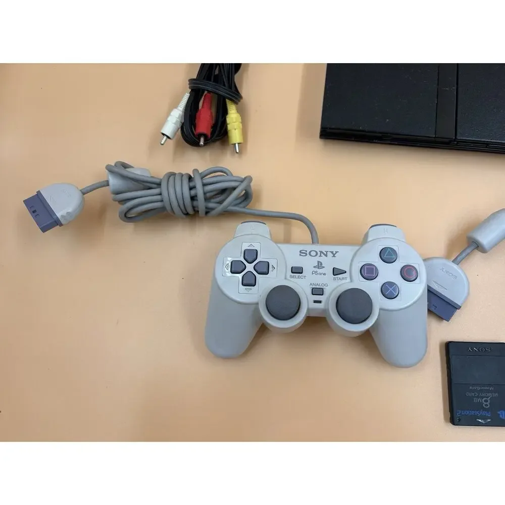 Sony Playstaion 2 Slim - Tested Complete - 2 Controllers + Memory Card